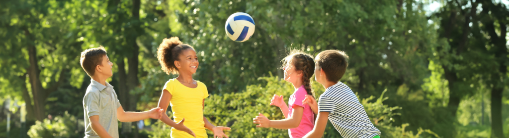 Children Playing Outdoors