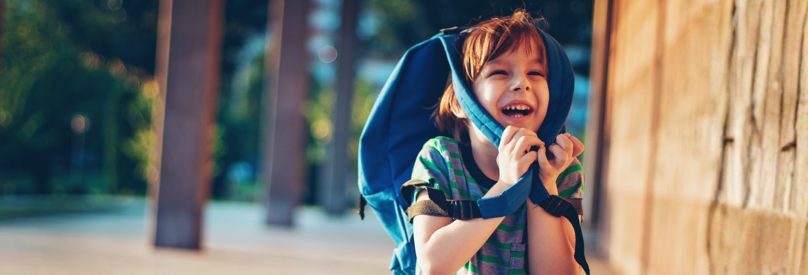 Child on the way to school