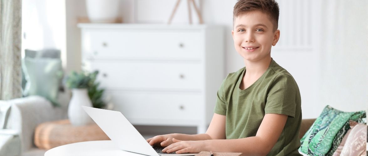 Tablet, mobile phone and laptops are part of children's environment. Teach kids the correct posture when they are using these devices